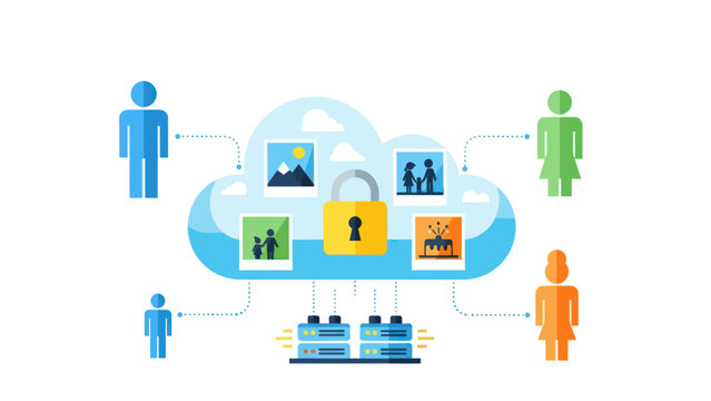 Cloud security with digital data protection and storage