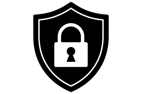 shield with padlock icon indicating security and protection