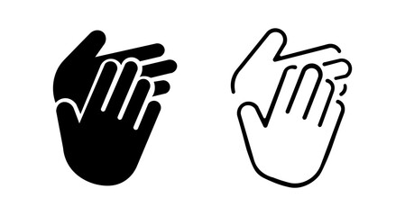 Applause icon set. Applause symbols. Vector illustration.