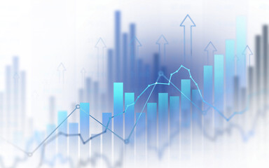 Transparent or png stock market investment trading graph growth.Trade business analytics graph and...