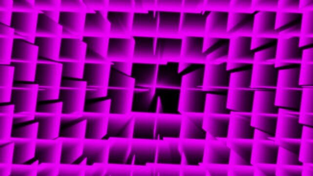 Abstract purple 3d geometric block pattern background