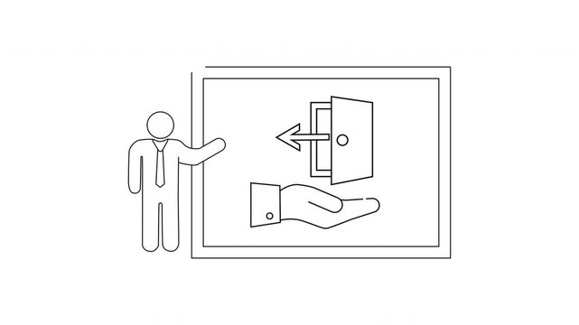 Presentation on Exit Strategy - A Clear Visual Guide.