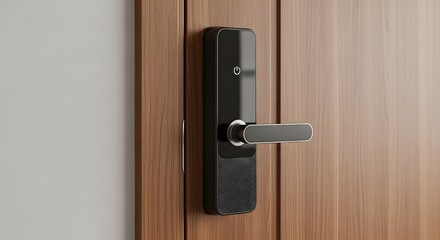 Obraz premium Modern Electronic Smart Door Lock System Home Security