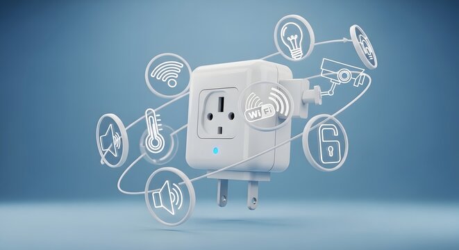 Modern smart plug for integrated home automation systems