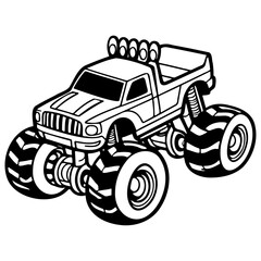 Monster Truck Illustration. © shawnfighterlin