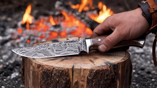 axe in the fire