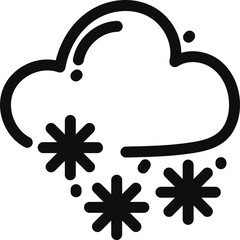 Snow Cloud Weather Icon
