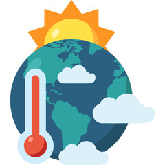 Global Warming Climate Change Icon