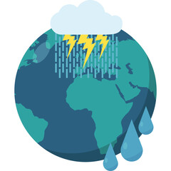 Global Storm and Weather Icon