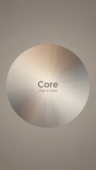 Metallic Circle Core Concept With Simple Design