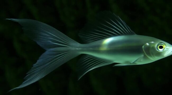 Exotic aquatic wildlife and biology macro concept.
