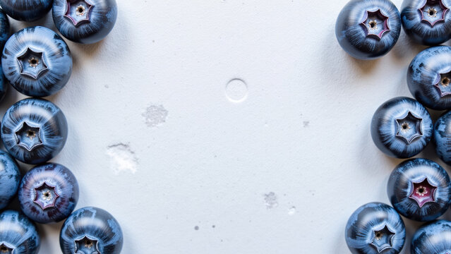 Blueberry fruit fresh organic healthy round blue closeup macro background blueberries arranged on white textured surface vibrant and appetizing