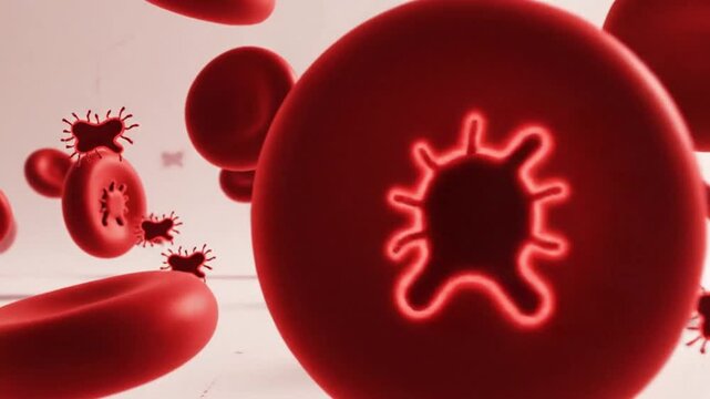 Minimal Abstract Background Inspired by Global Malaria Awareness Campaigns