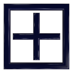 Obraz premium Add Icon - Simple Plus Sign Symbol for Mathematics and UI Design