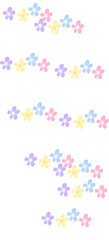 Lovely Colorful Flowers Elements Decoration