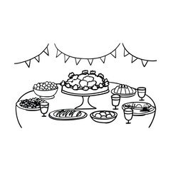 A peaceful sunset over a quiet beach with soft waves