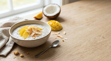 Healthy minimal food composition on pastel background