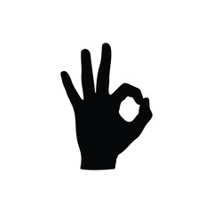 Fototapeta premium Head gesture silhouette vector flat design on white background.