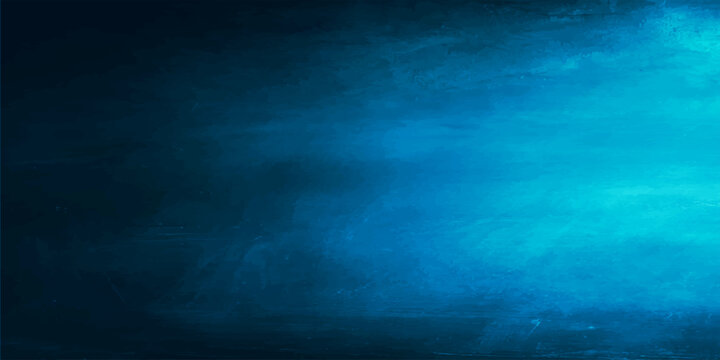 A dark blue grunge background features an abstract texture of smoke and storm clouds over a deep night ocean with a faint light moon motion