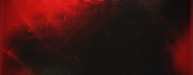 red black film texture overlay with dramatic red light leak, grain and grunge vintage background