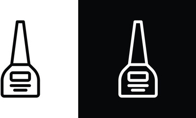 Obraz premium Eyeliner bottle icon pack in black and white colors