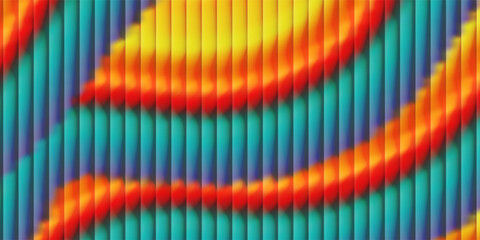 Colorful abstract gradient background with ripple effect, creating visually striking design © Muis