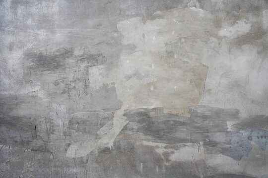 Grey Peeling Plaster Wall Texture