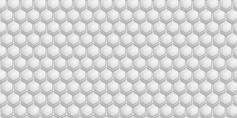 White honeycomb seamless pattern on gray background. Comb seamless pattern.