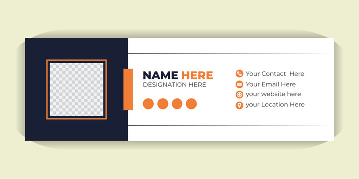 Professional Email Signature Design, Customizable HTML Templates with Photo, Contact Info and Social Media Icons for Gmail, Outlook and Branding
