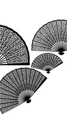 Elegant Lace Fans: Vintage Style Handheld Folding Fans for Decoration and Fashion