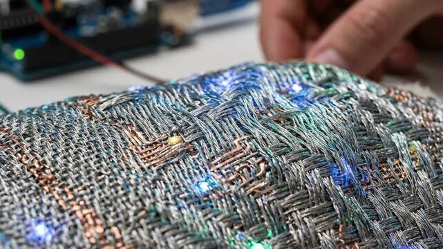 Smart Textile Connected to Arduino Board