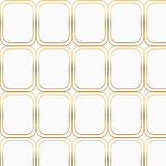 Luxury Gold Rounded Square Grid Pattern Background, Elegant Geometric Frame Layout, Minimal Modern Abstract Design