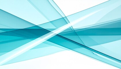 Abstract team collaboration concept, layered transparent shapes moving toward the same direction, soft light beams crossing together, modern business mood, pastel blue and teal color palette, 