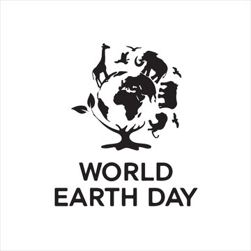 A vector business logo design featuring a World War II era globe and world map symbol as a professional company icon illustration