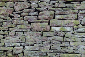 Fototapeta premium Close up of a section of dry stone wall