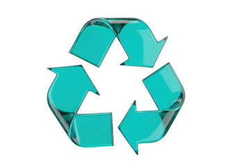 Obraz premium Recycling symbol icon isolated on transparent background