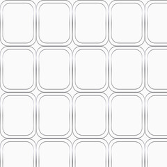 Modern Minimal Geometric Seamless Pattern with Rounded Squares &ndash; Elegant Silver Abstract Background for Luxury Branding, Wallpaper & Packaging Design