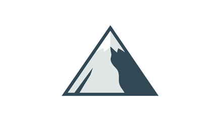 Triangle Logo with Wolf Silhouette Inside.