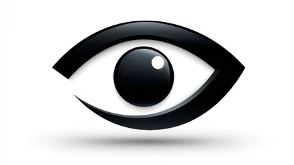 Obraz premium Eye icon simple illustration of an eye icon suitable for various design applications