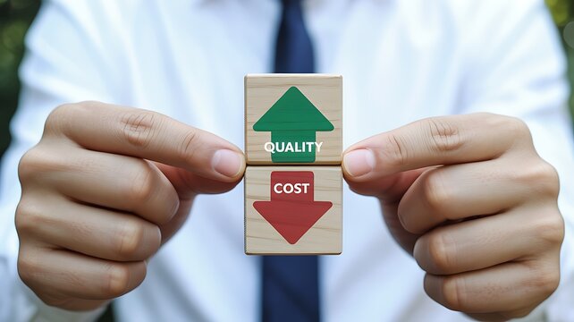 Balancing Quality Up and Cost Down with Wooden Blocks