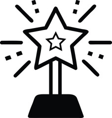 Motivational symbols icon star award