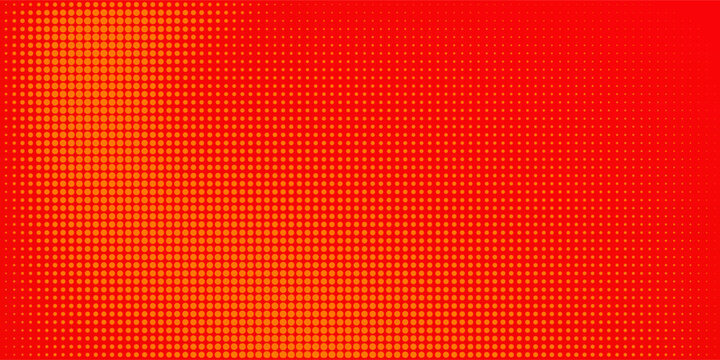 Dots halftone orange color pattern gradient texture with technology digital background. Dots pop art comics with summer background. vector illustration