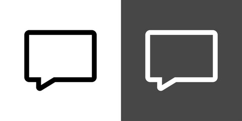 シンプルな吹き出しのアイコン