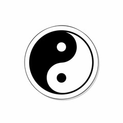 Yin Yang image vector illustration
