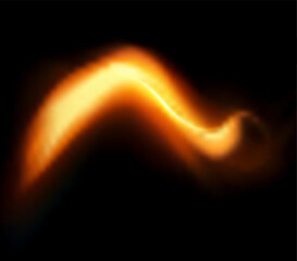 Yellow and red lighing glow effect