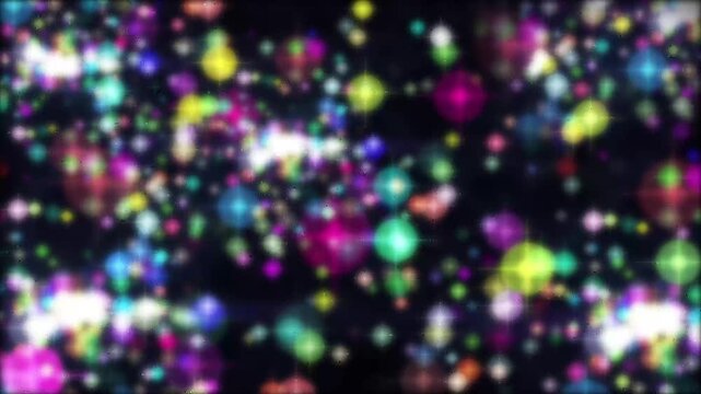 かわいくて魔法のようなキラキラでカラフルな粒子素材　方向性ブラー Glitter colorful particles For Cute and Magical Animations vector blur