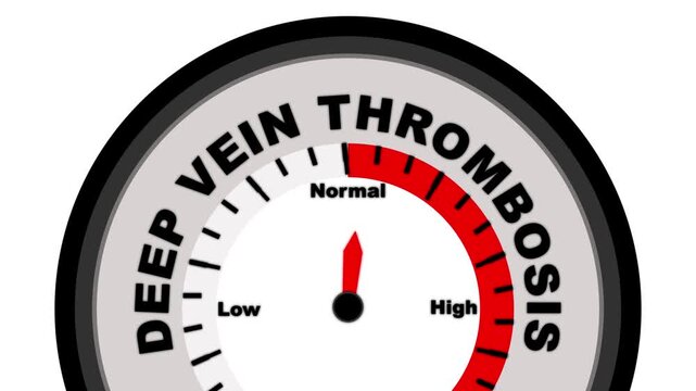 Deep Vein Thrombosis Meter Showing Low Reading On White Background gauge