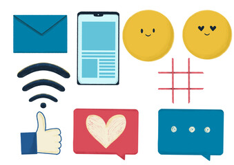 Iconos de redes sociales  © Karen