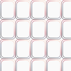 Seamless Retro Rounded Rectangle Pattern &ndash; Red Blue Gradient Mid Century Modern Geometric Background
