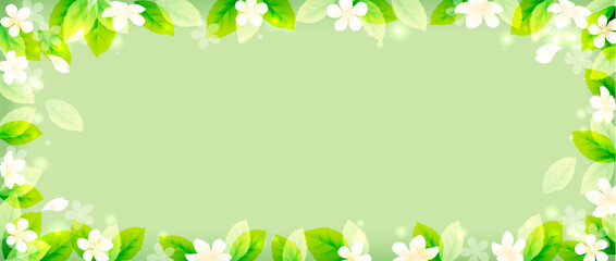 春の花の華やかで上品なベクターイラストフレーム背景